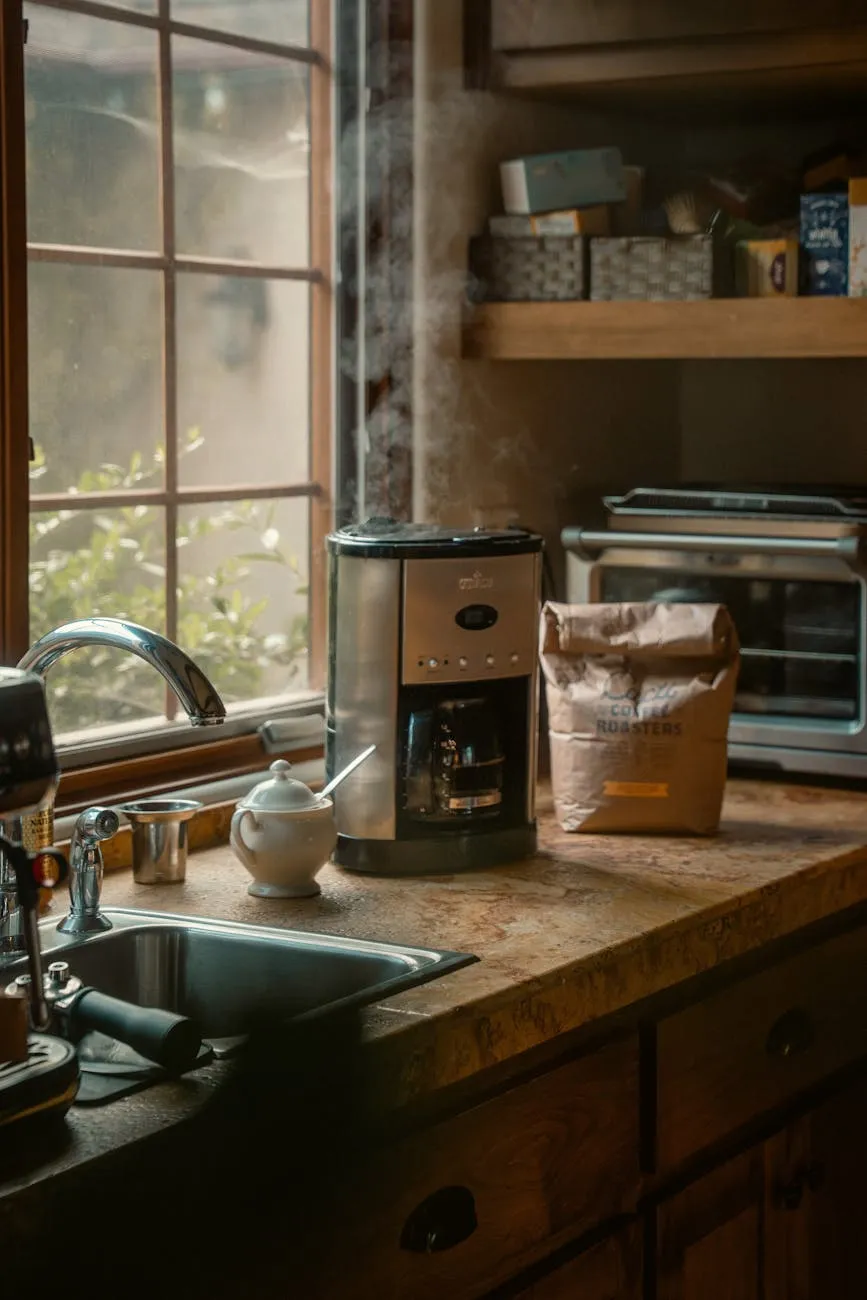 Morning light falling across a home kitchen counter